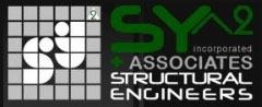 An image of the logo of one of HTLand's consultants, SY^2 Inc. Associates Structural Engineers.